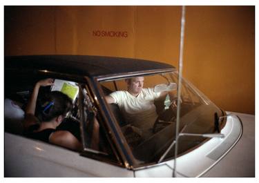 Couple in Car on Ferry, New York City, 1983 thumb