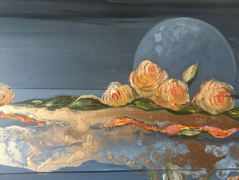 Original Abstract Expressionism Fantasy Painting by Jasenka Kapitanovic