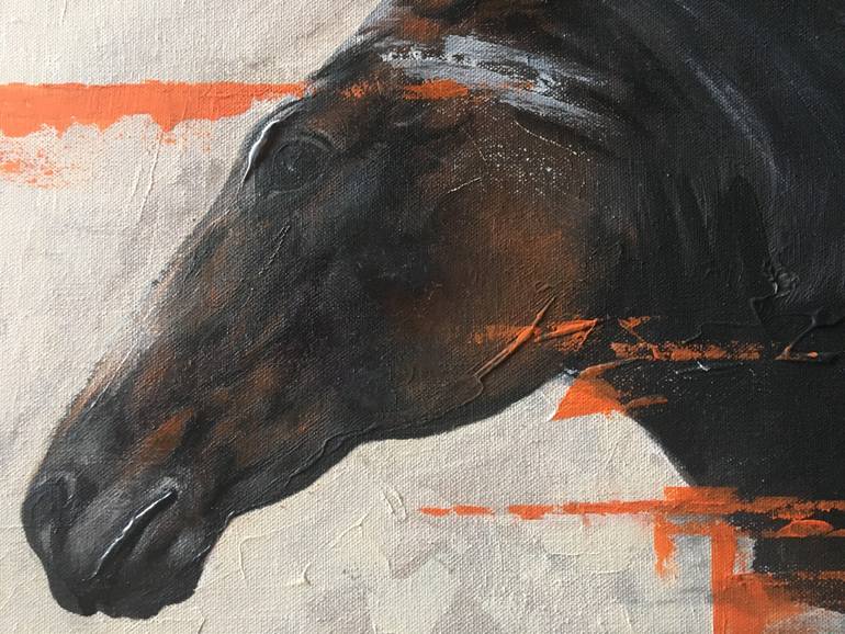 Original Expressionism Animal Painting by Jasenka Kapitanovic