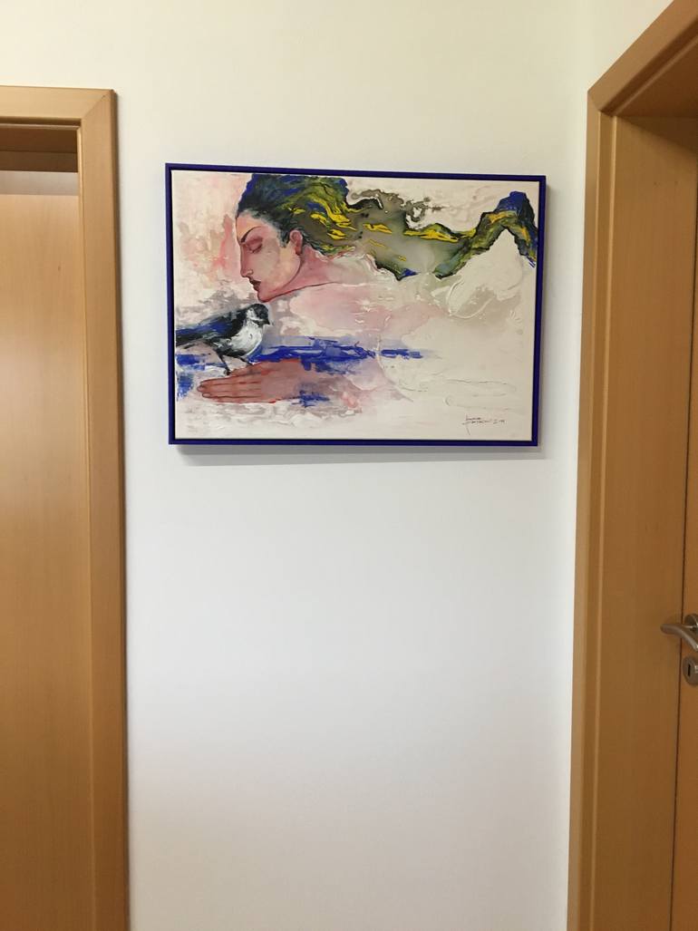 Original Abstract Expressionism Fantasy Painting by Jasenka Kapitanovic
