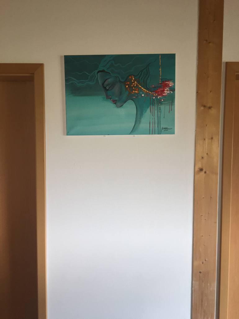 Original Art Deco Fantasy Painting by Jasenka Kapitanovic