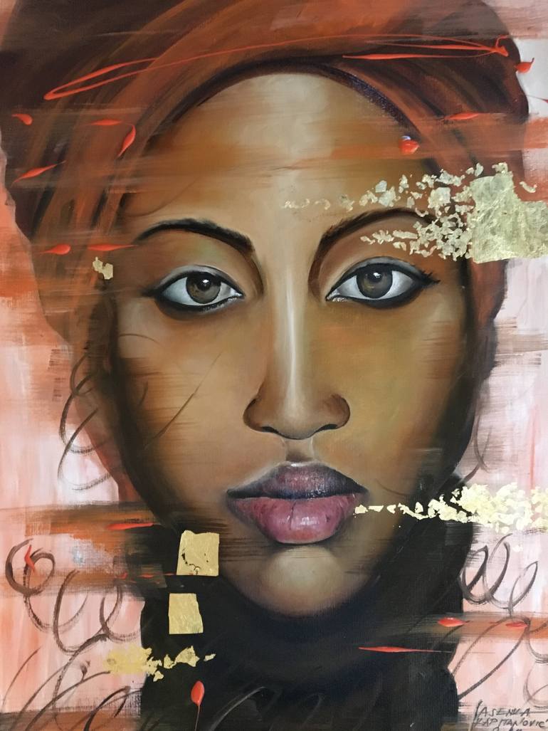 Original Expressionism Women Painting by Jasenka Kapitanovic