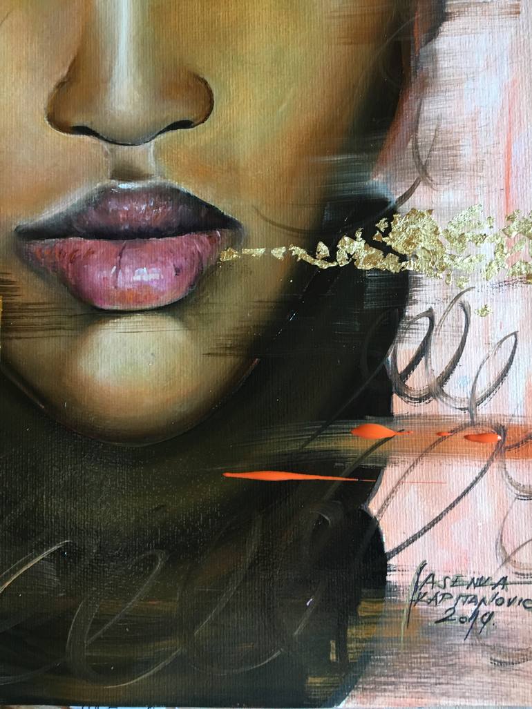 Original Expressionism Women Painting by Jasenka Kapitanovic