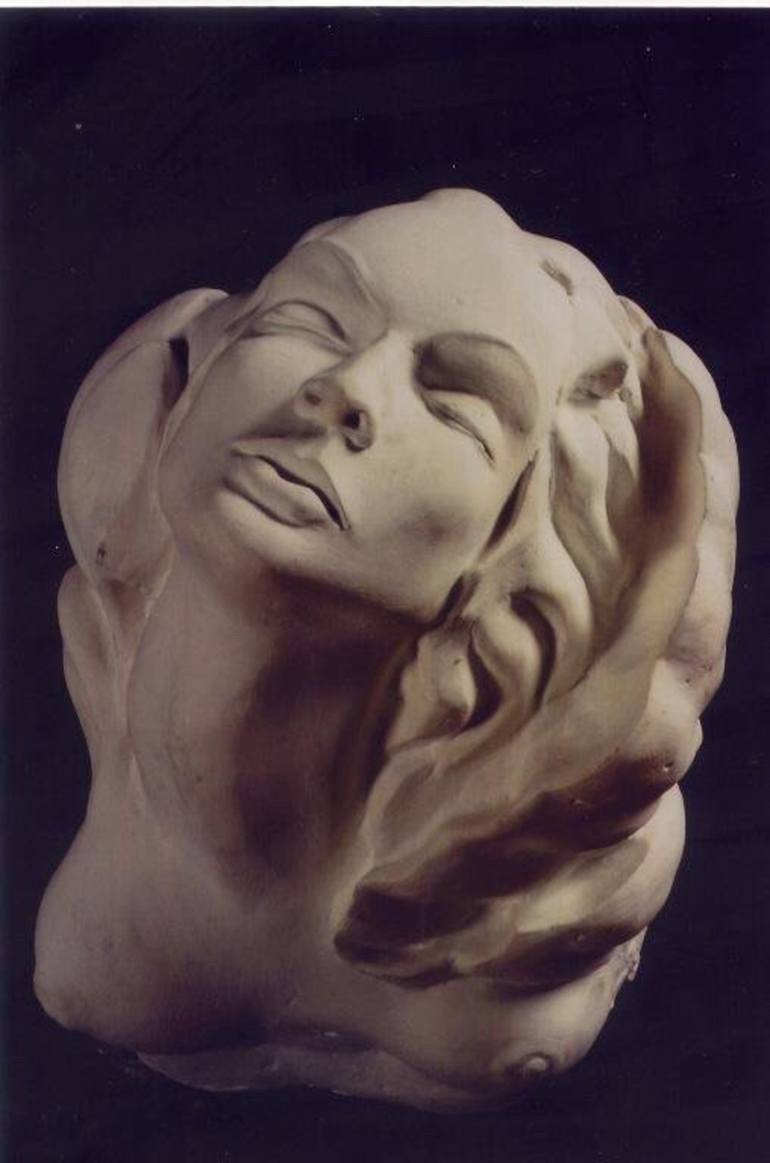 Original Expressionism Women Sculpture by Jasenka Kapitanovic