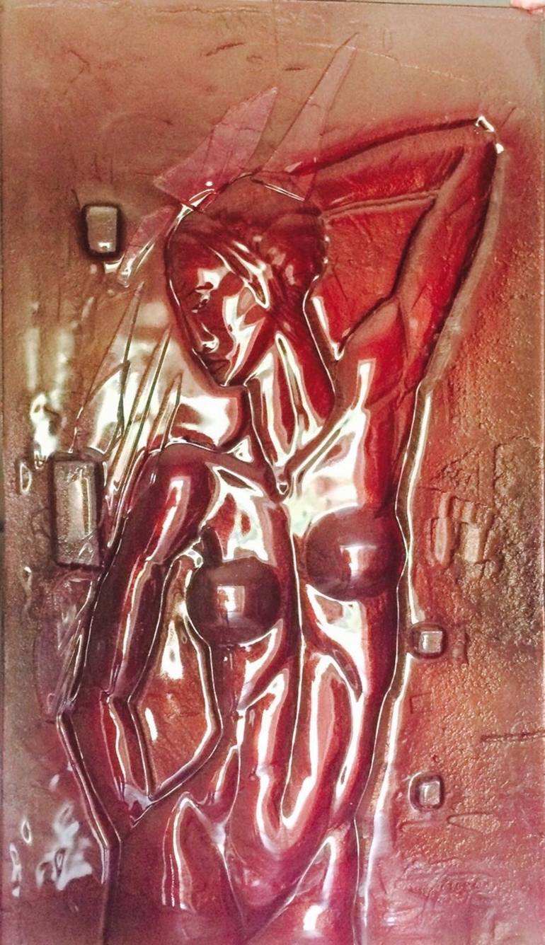 Original Figurative Nude Sculpture by Jasenka Kapitanovic