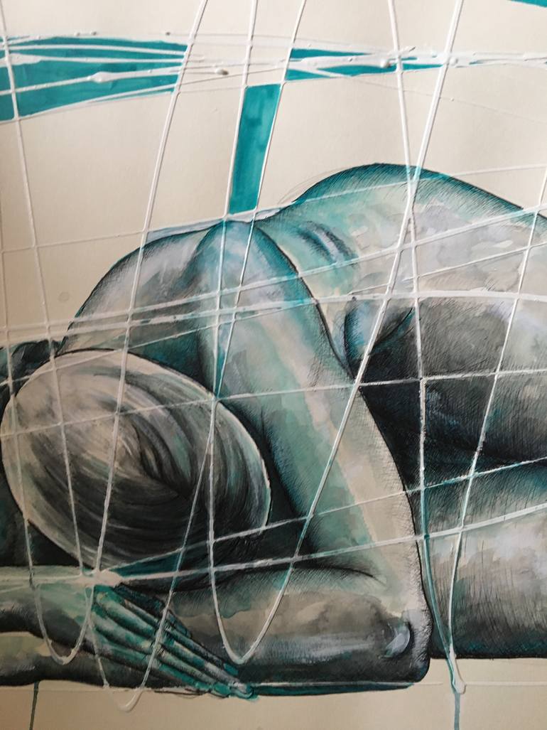 Original Figurative Body Painting by Jasenka Kapitanovic