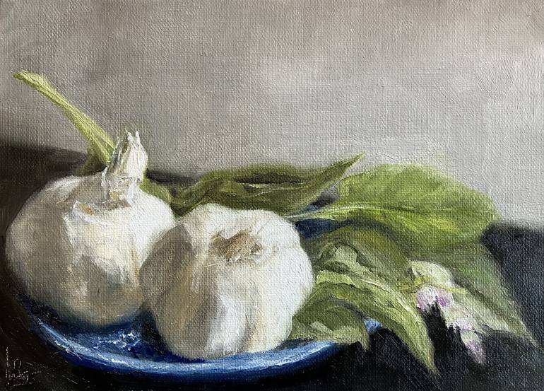 Garlic and Sage Painting by Jennifer Ryn Saatchi Art