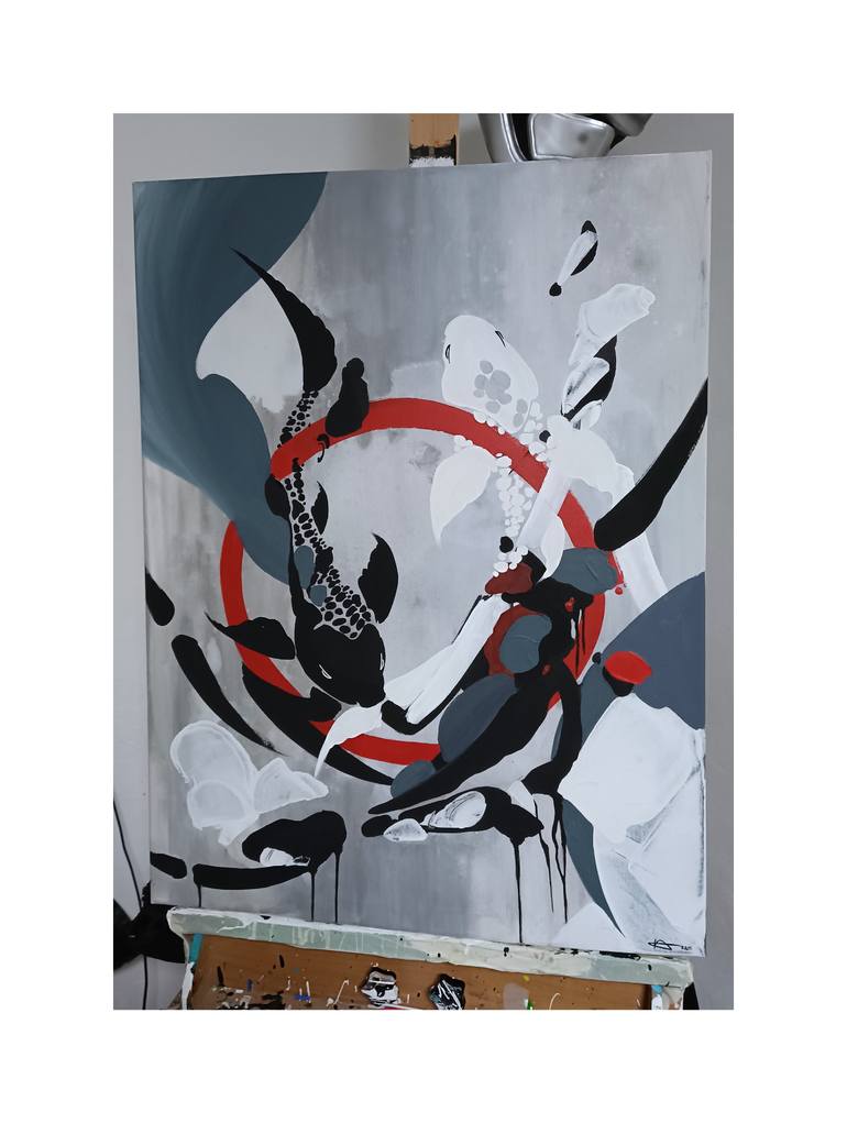 Original Pop Art Animal Painting by Nici Tierak