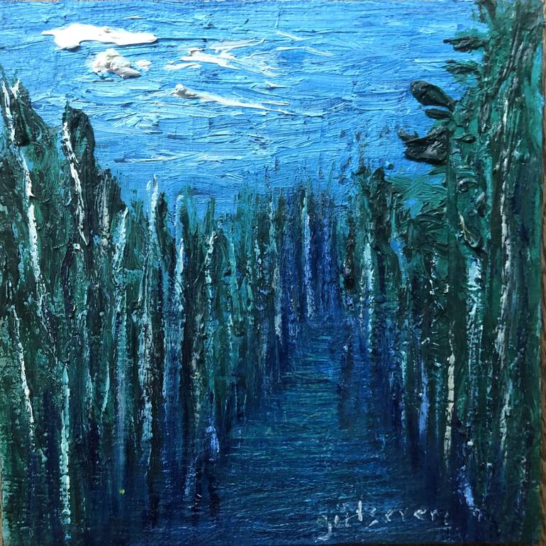 Original Impressionism Landscape Painting by GULSEREN YALÇINTAŞ