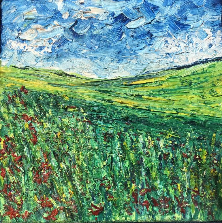 Original Impressionism Landscape Painting by GULSEREN YALÇINTAŞ