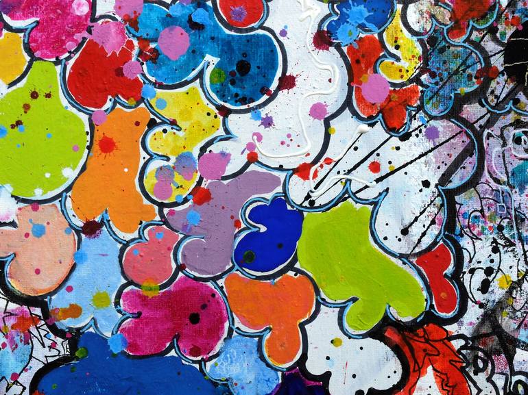 Original Street Art Abstract Painting by Virton Thierry