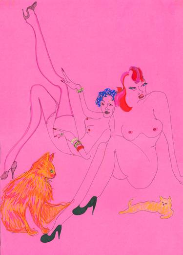 Print of Nude Drawings by Kirsty McKenzie