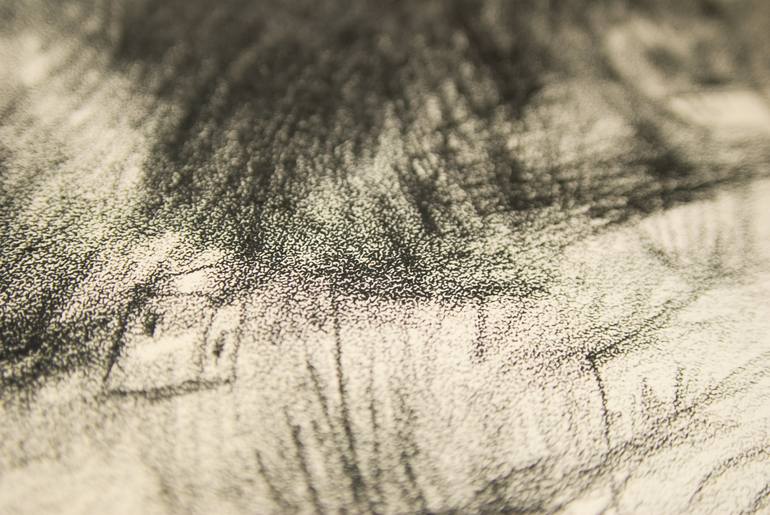 Original Conceptual Landscape Drawing by Vika Kokhanenko