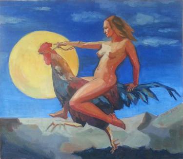 Print of Surrealism Erotic Paintings by Viktorija Prilenska