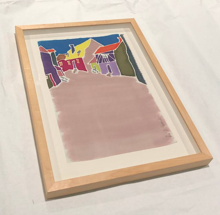 Original Minimalism Architecture Painting by Rene Shoemaker