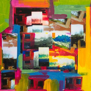 Original Abstract Collage by Steve Johnson