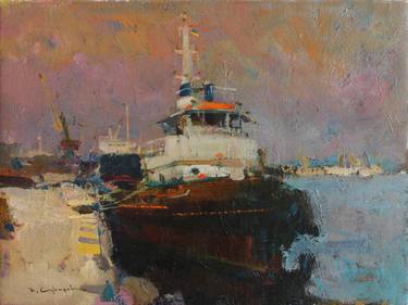 Print of Expressionism Ship Paintings by Vadym Suvorov