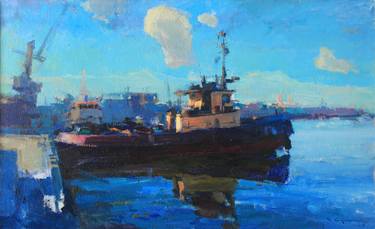 Print of Realism Ship Paintings by Vadym Suvorov