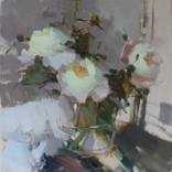 Still life with peonies 2 by Vadym Suvorov
