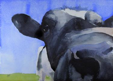 Print of Expressionism Cows Paintings by RJT Haynes