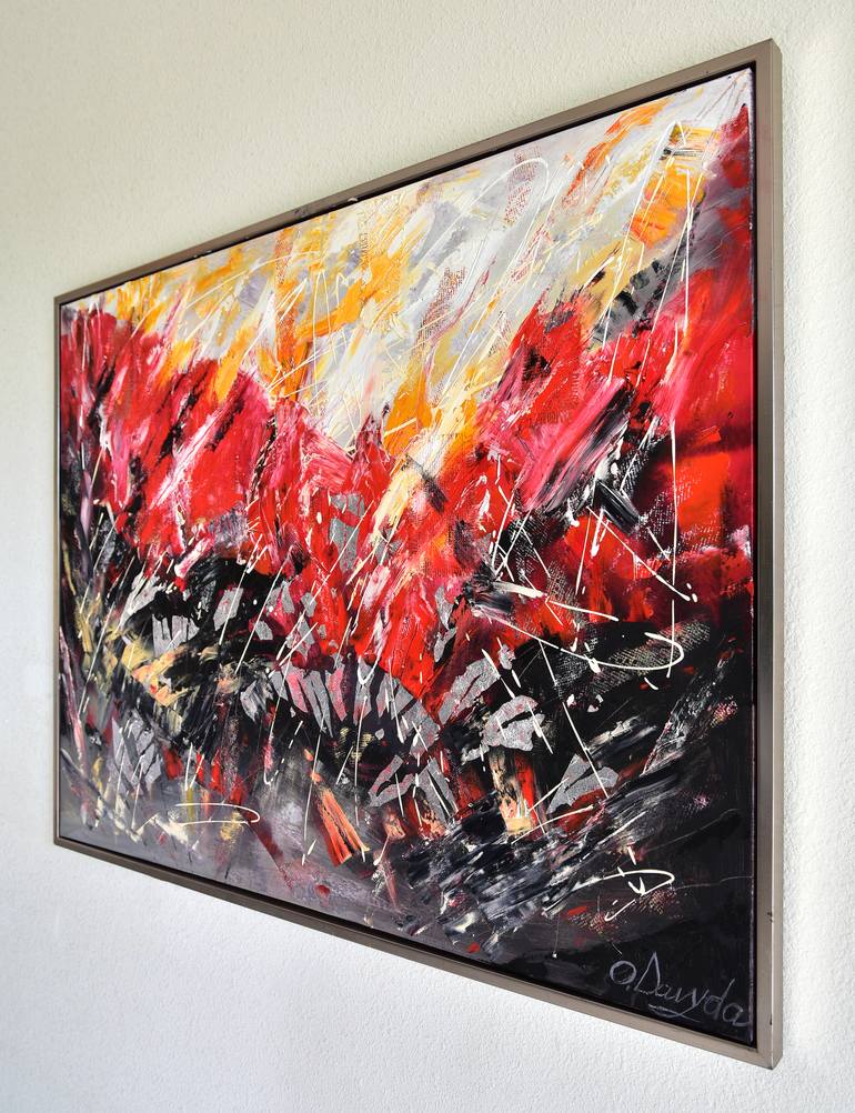 Original Abstract Landscape Painting by Oksana Davyda