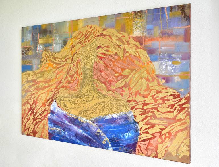 Original Abstract People Painting by Oksana Davyda