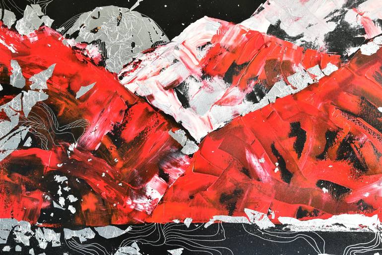 Original Conceptual Abstract Painting by Oksana Davyda