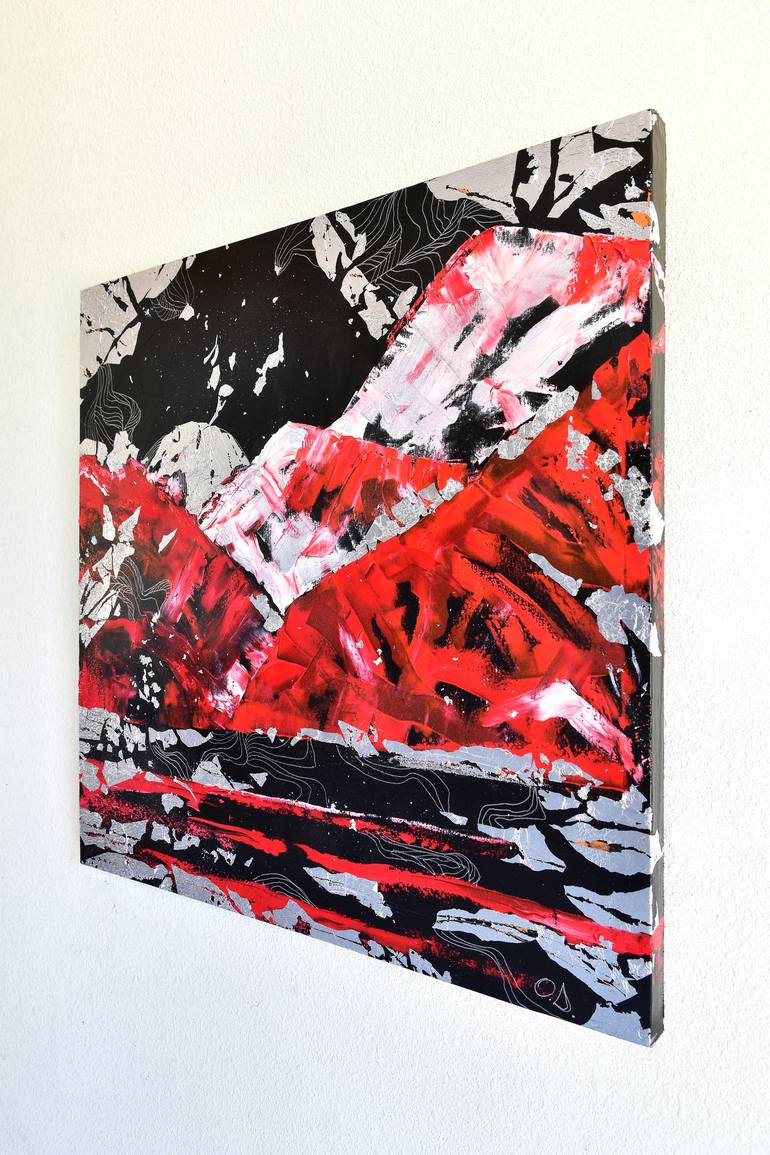 Original Conceptual Abstract Painting by Oksana Davyda