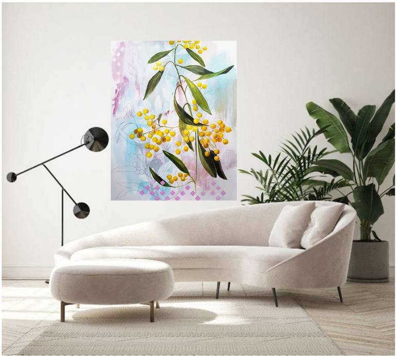 Original Contemporary Floral Painting by Nadia NL