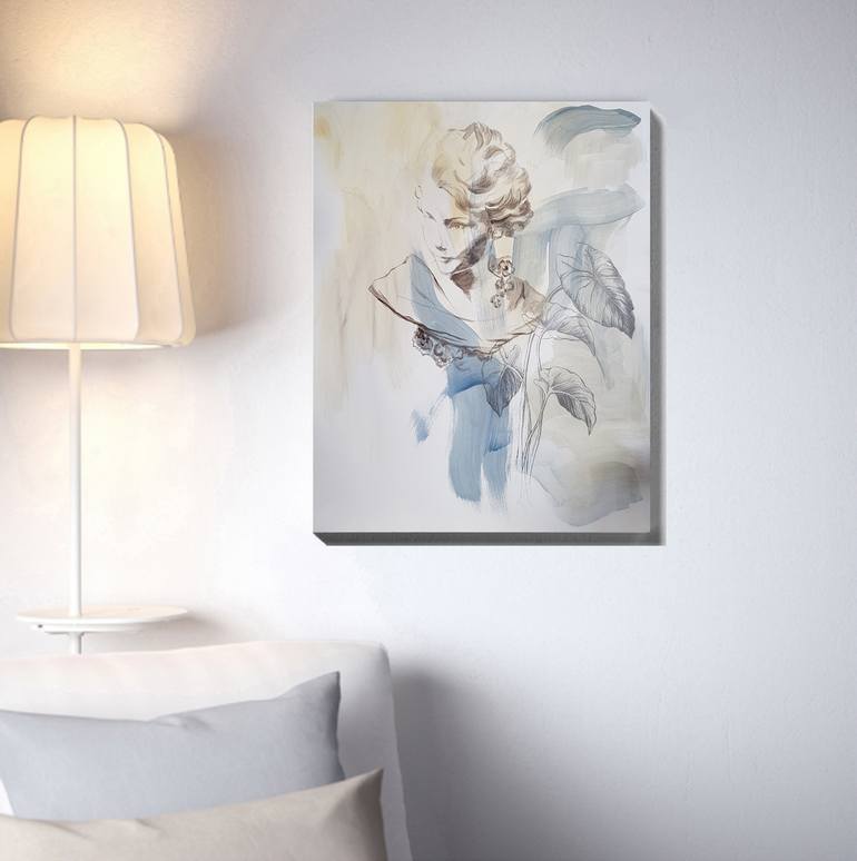 Original Conceptual Women Mixed Media by Nadia Nl