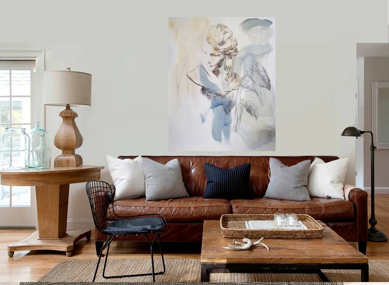 Original Conceptual Women Mixed Media by Nadia Nl