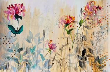 Original Contemporary Floral Paintings by Nadia Nl