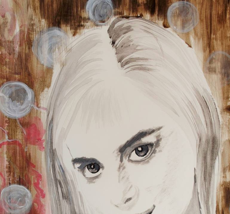 Original Portrait Painting by Nadia NL