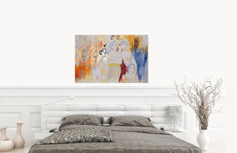Original Figurative People Painting by Nadia Nl
