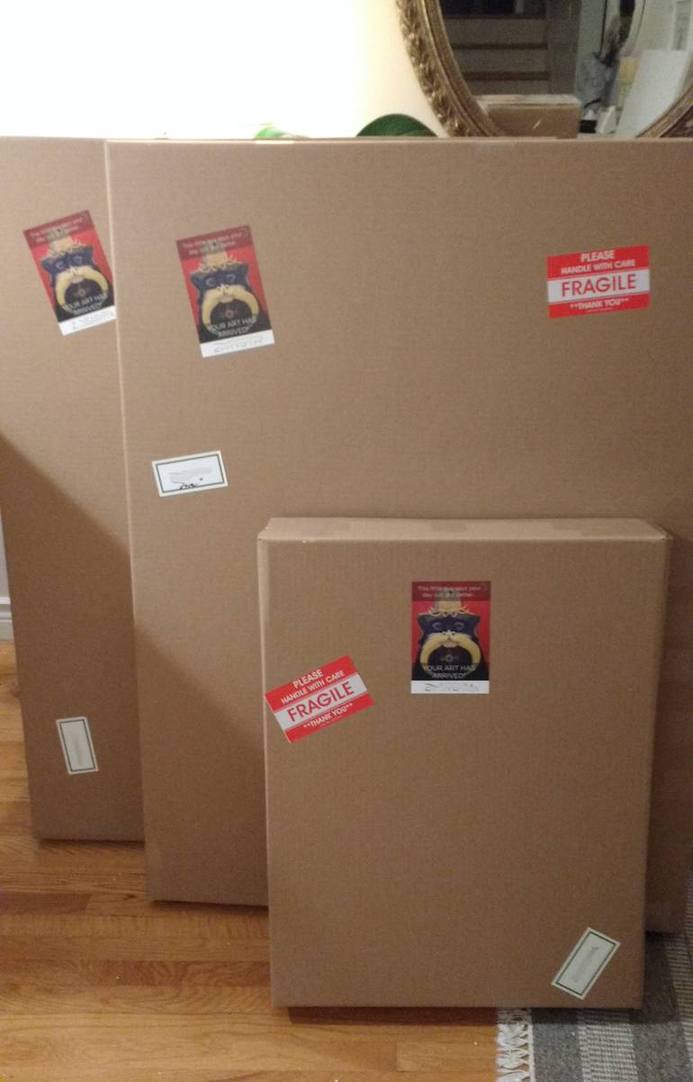 Original Expressionism Floral Painting by Nadia Nl