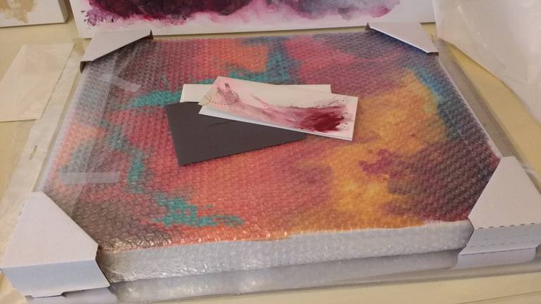 Original Expressionism Floral Painting by Nadia Nl