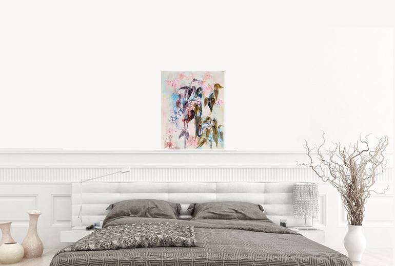 Original Floral Painting by Nadia NL