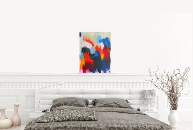 Original Abstract Expressionism Abstract Painting by Nadia NL