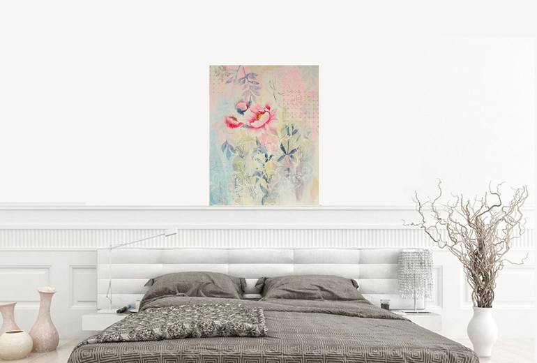 Original Modern Floral Painting by Nadia NL