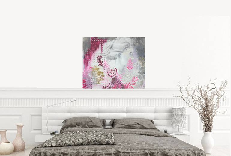 Original Expressionism Women Painting by Nadia Nl