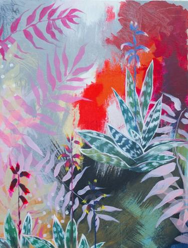 Original Expressionism Botanic Paintings by Nadia NL