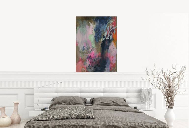 Original Expressionism Women Painting by Nadia NL