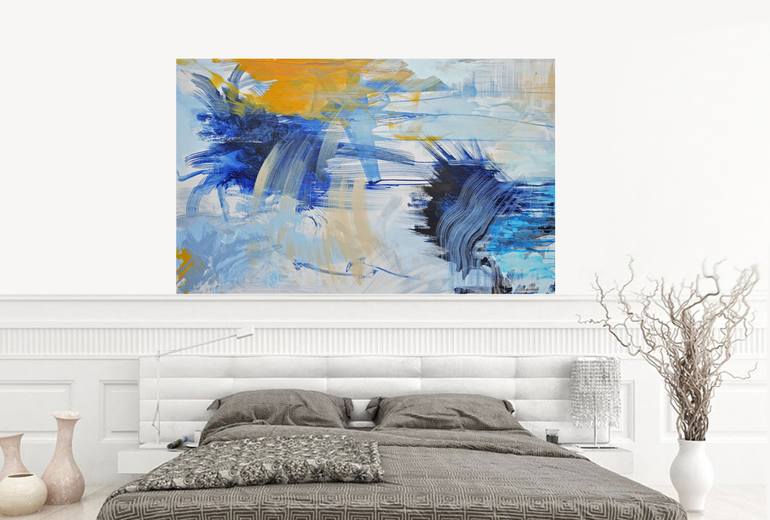 Original Abstract Expressionism Abstract Painting by Nadia NL