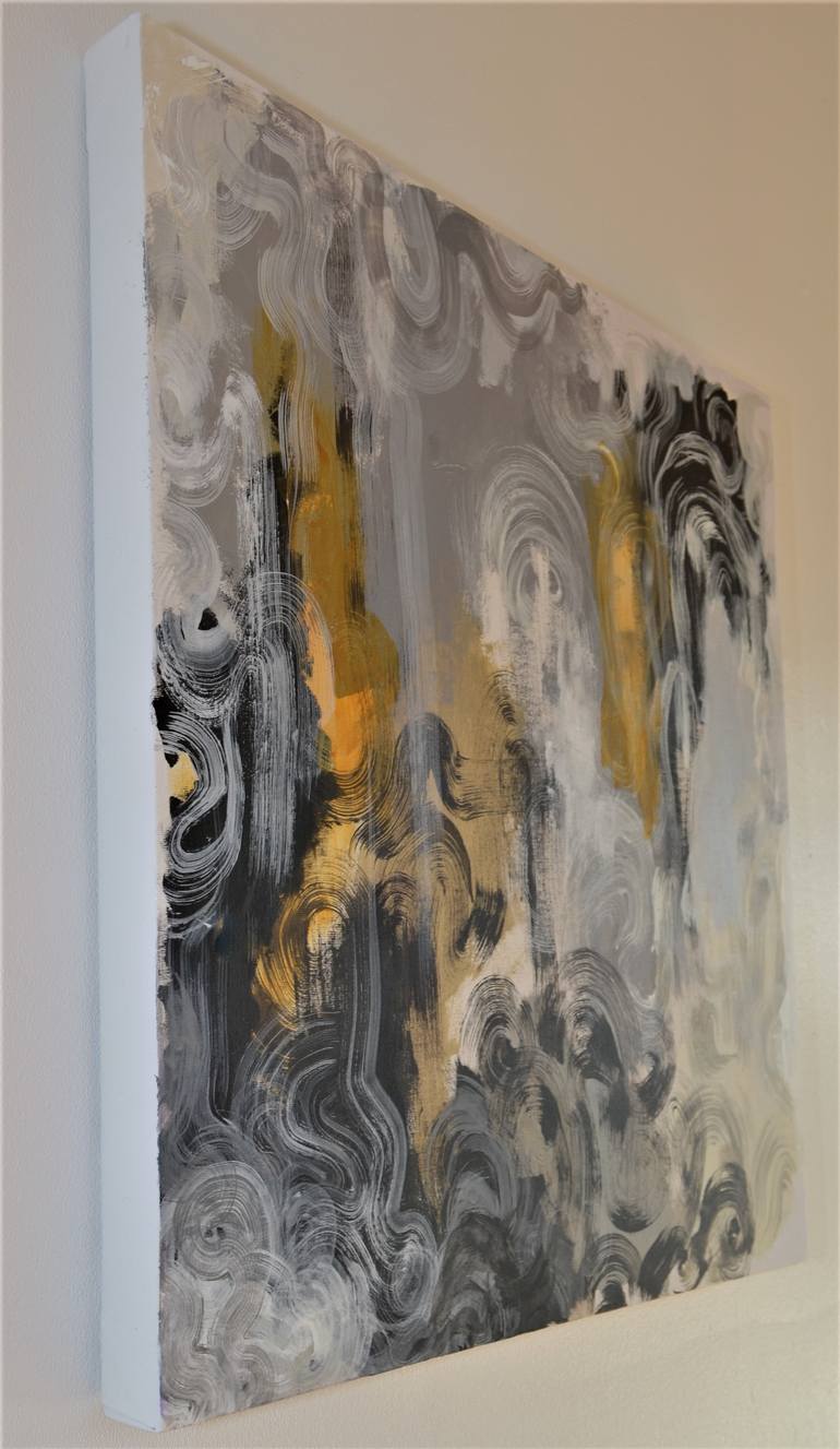 Original Abstract Expressionism Abstract Painting by Nadia Nl