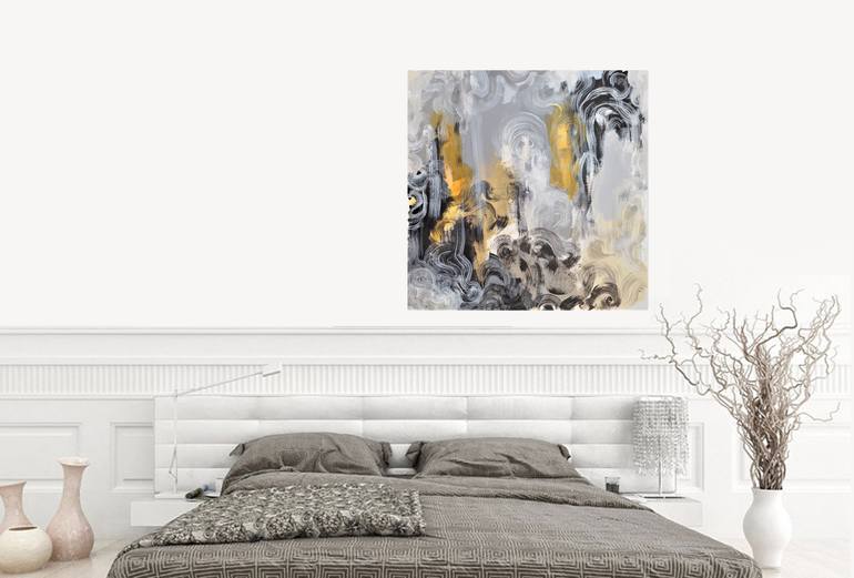 Original Abstract Expressionism Abstract Painting by Nadia Nl