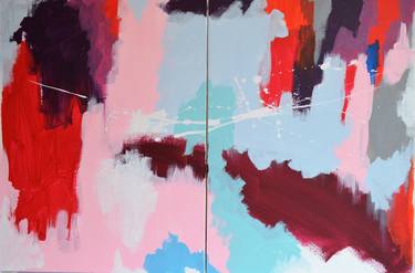 Original Abstract Expressionism Abstract Paintings by Nadia NL