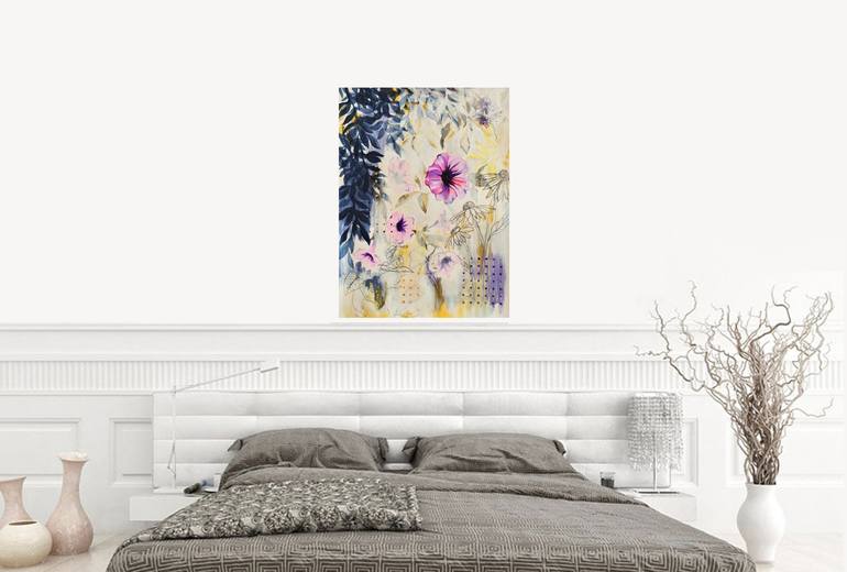 Original Floral Painting by Nadia NL