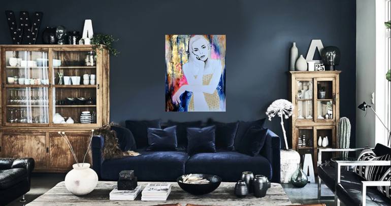 Original Figurative People Painting by Nadia NL