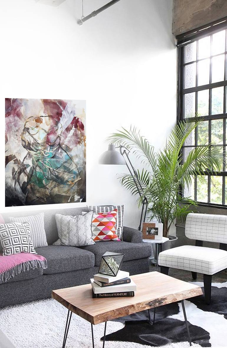 Original Figurative People Painting by Nadia Nl