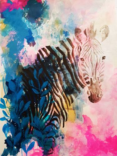 Original Modern Animal Paintings by Nadia NL